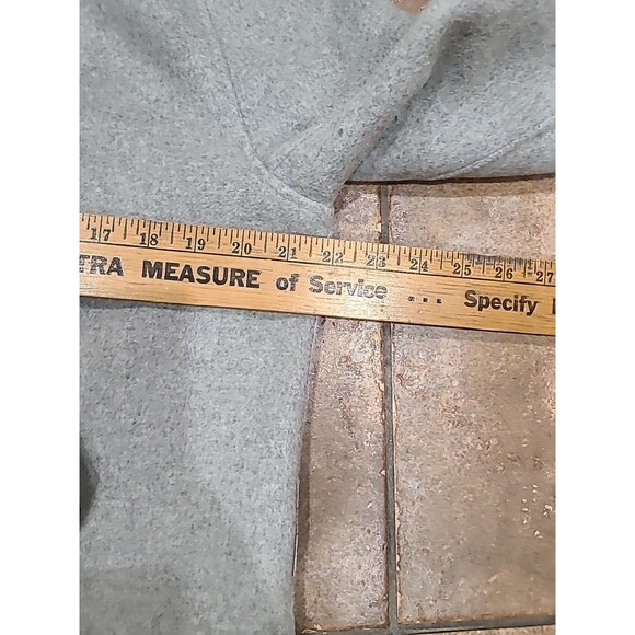 Soia & Kyo LRG.Samia gray wool-blend belted wrap Reversible/double Face coat - Picture 13 of 16